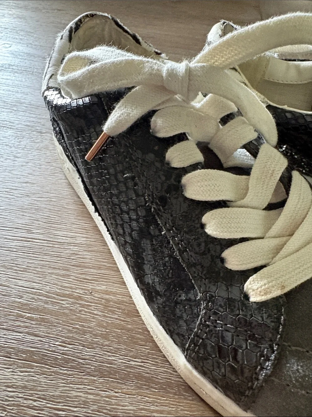 Dolce Vita Gray Sneakers with White Laces